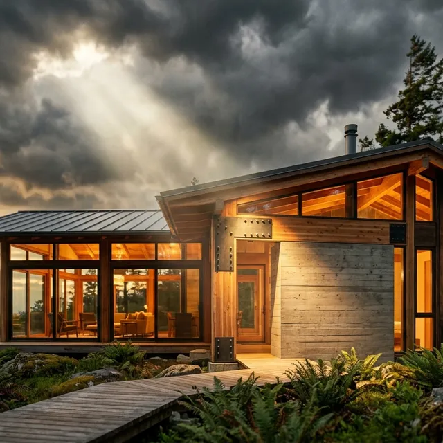 Golden Hour Tilt-Shift Cabin Masterpiece
