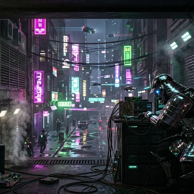 Chromefire Cyberpunk Samurai Vista