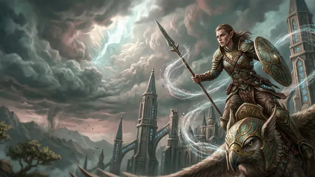 Baroque Celestial Elven Stormscape