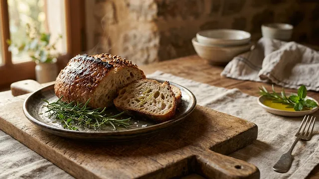 Golden Hour Rustic Gourmet Food Macro