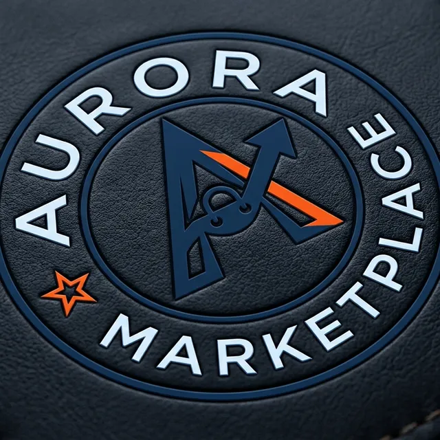 Avant-Garde Vector Logo with Neon & Leather Mockups