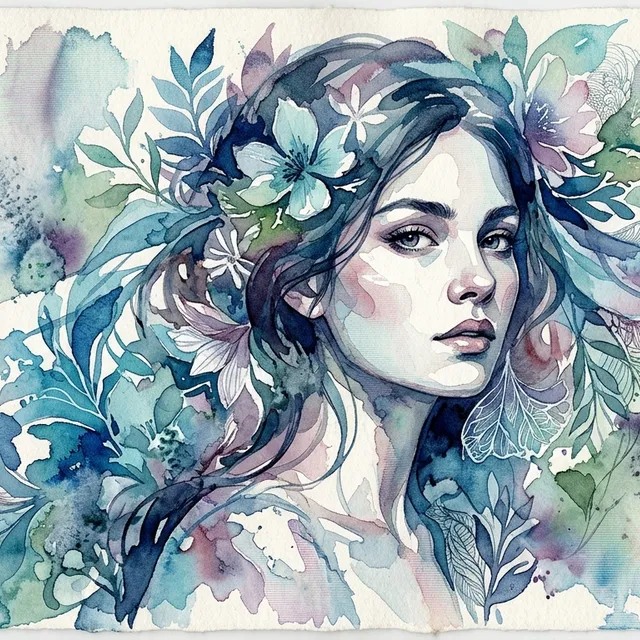 Ethereal Masterclass Watercolor Portrait