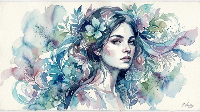 Ethereal Masterclass Watercolor Portrait
