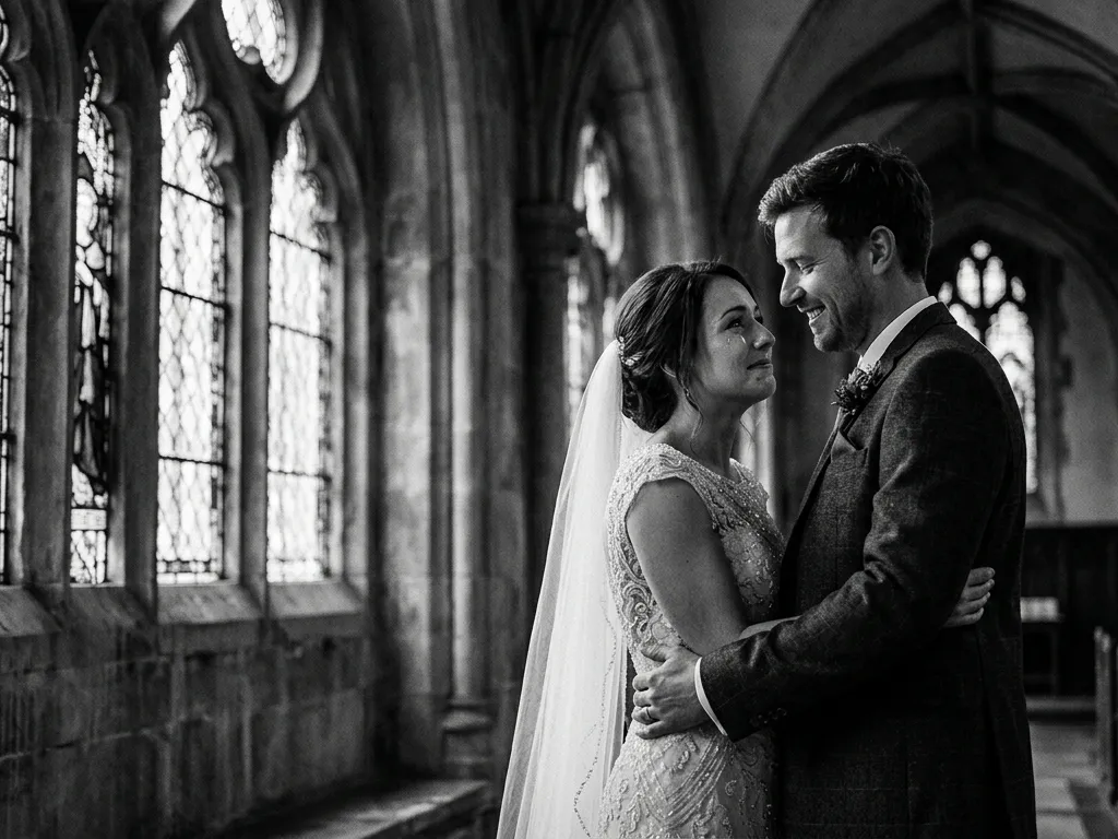 Gothic Chiaroscuro Wedding Dreamscape